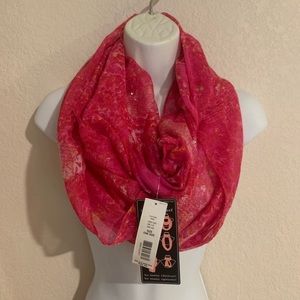 Anna & Ava Pink Infinity Scarf NWT